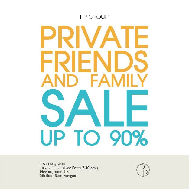PP GROUP Private Friends Family Sale 2018