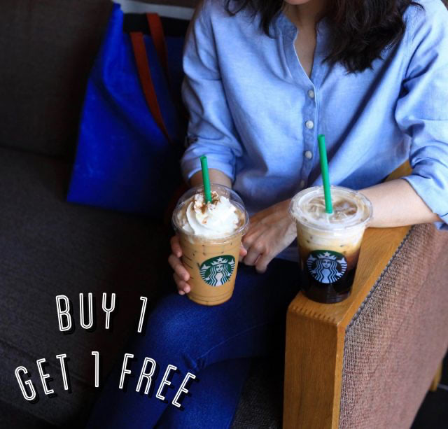 Starbucks เครื่องดื่ม สตาร์บัคส์ ซื้อ 1 แถม 1 ฟรี (3 ธ.ค. 2564)
